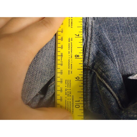 Delia's Taylor Cut Off Short Shorts-2.5" Inseam-Low Rise Denim Juniors Size 9/10 - Picture 6 of 8